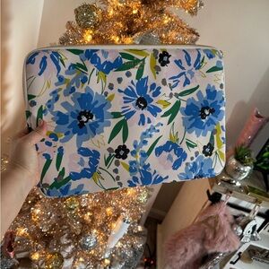 Kate Spade Blue Floral Laptop Sleeve